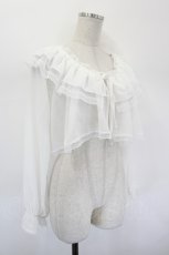 画像3: axes femme POETIQUE / ２ＷＡＹオフショルボレロ M 白 I-26-09-08-007-AX-TO-TE-ZI (3)