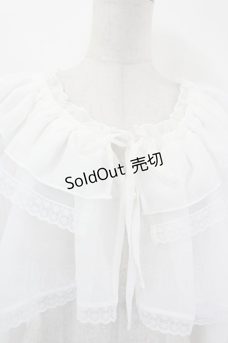 画像4: axes femme POETIQUE / ２ＷＡＹオフショルボレロ M 白 I-26-09-08-007-AX-TO-TE-ZI (4)