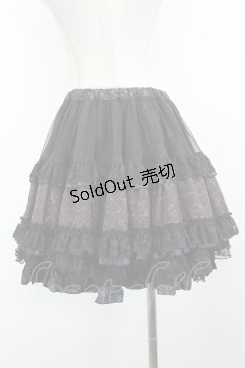 画像3: FRILL / レースパニエスカート  黒 I-26-09-08-081-HN-SK-TE-ZI (3)