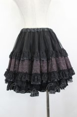 画像3: FRILL / レースパニエスカート  黒 I-26-09-08-081-HN-SK-TE-ZI (3)