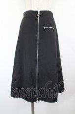 画像1: NieR Clothing / スカート  黒Ｘシルバー I-26-09-08-090-PU-SK-SA-ZI (1)