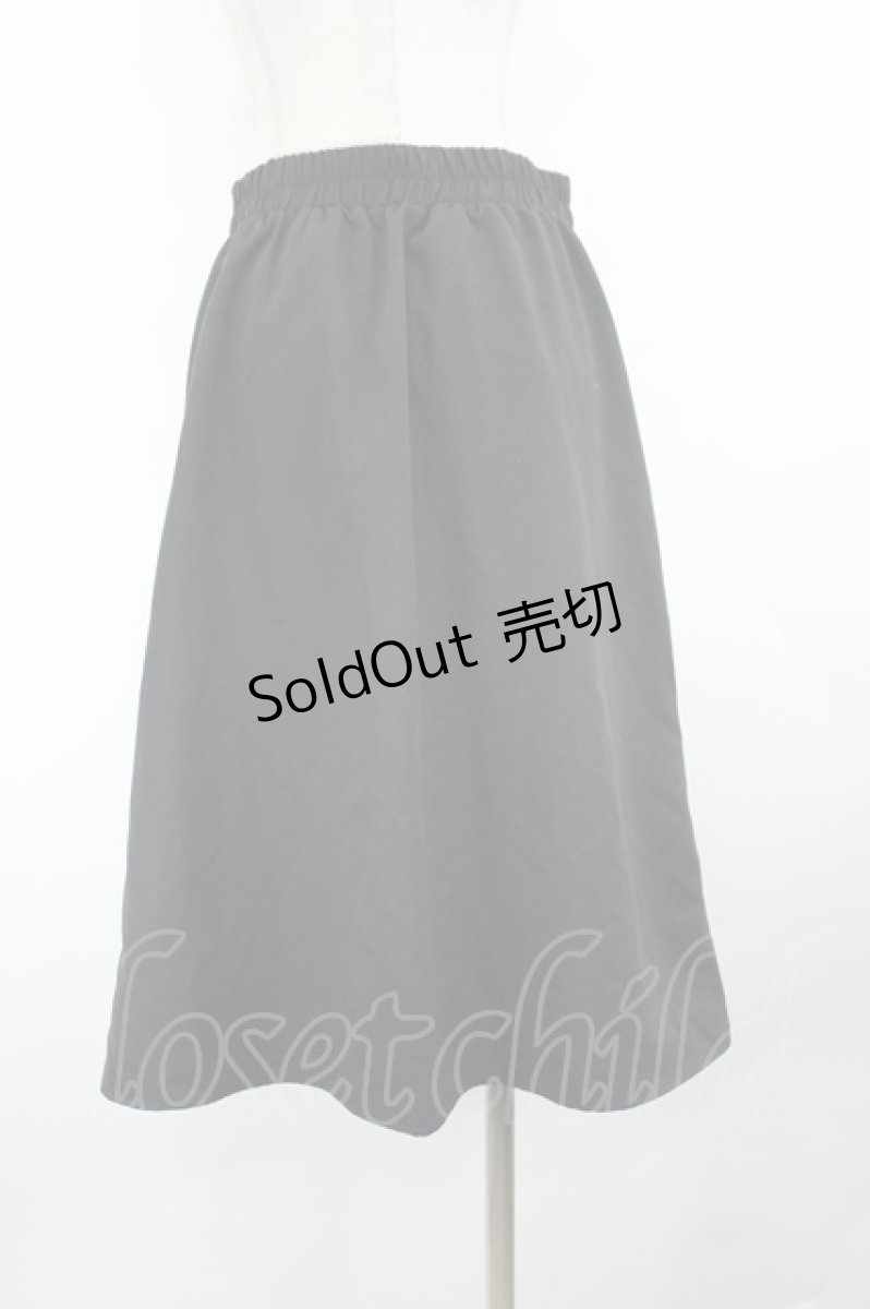 画像3: NieR Clothing / スカート  黒Ｘシルバー I-26-09-08-090-PU-SK-SA-ZI (3)