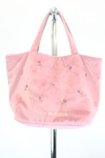 画像1: Maison de FLEUR / バラ刺繍ハンドバッグ  ピンク I-26-09-08-103-LO-BG-SA-ZI (1)