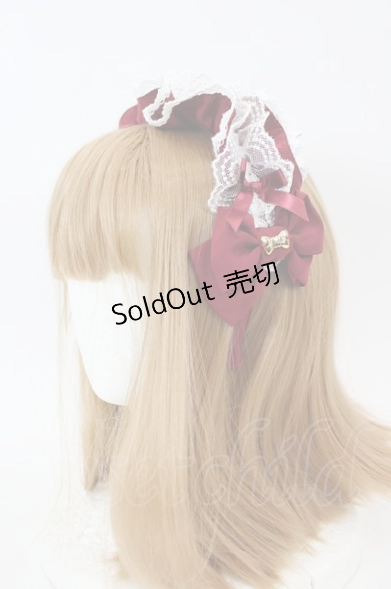 画像1: Angelic Pretty / Dolceフリルカチューシャ  アカ I-26-09-08-110-AP-AC-TE-ZI (1)