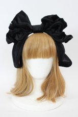 画像1: Hoshibako Works / 西洋人形魔法フリルカチューシャ  黒 I-26-09-08-111-LO-AC-TE-ZI (1)