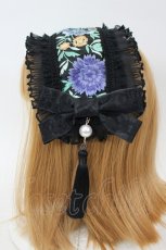 画像2: Luxmira / 美しい刺繍のヘッドドレス”Belle Epoque”  黒 I-26-09-08-112-LO-AC-TE-ZI (2)