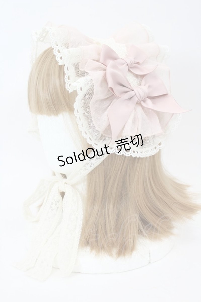 画像1: Miss Point（海外ロリータブランド） / Rosa Osmanthus ヘッドドレス  ピンク I-26-09-08-113-LO-AC-TE-ZI (1)