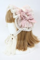 画像1: Miss Point（海外ロリータブランド） / Rosa Osmanthus ヘッドドレス  ピンク I-26-09-08-113-LO-AC-TE-ZI (1)