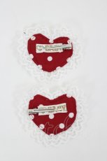 画像2: BABY,THE STARS SHINE BRIGHT / Milky Dot ハートクリップ  赤 I-26-09-08-124-BA-AC-TE-ZI (2)
