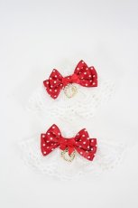 画像1: BABY,THE STARS SHINE BRIGHT / My Sweet Baby Cafe お袖とめ  オフ白×エンジ I-26-09-08-125-BA-AC-TE-ZI (1)
