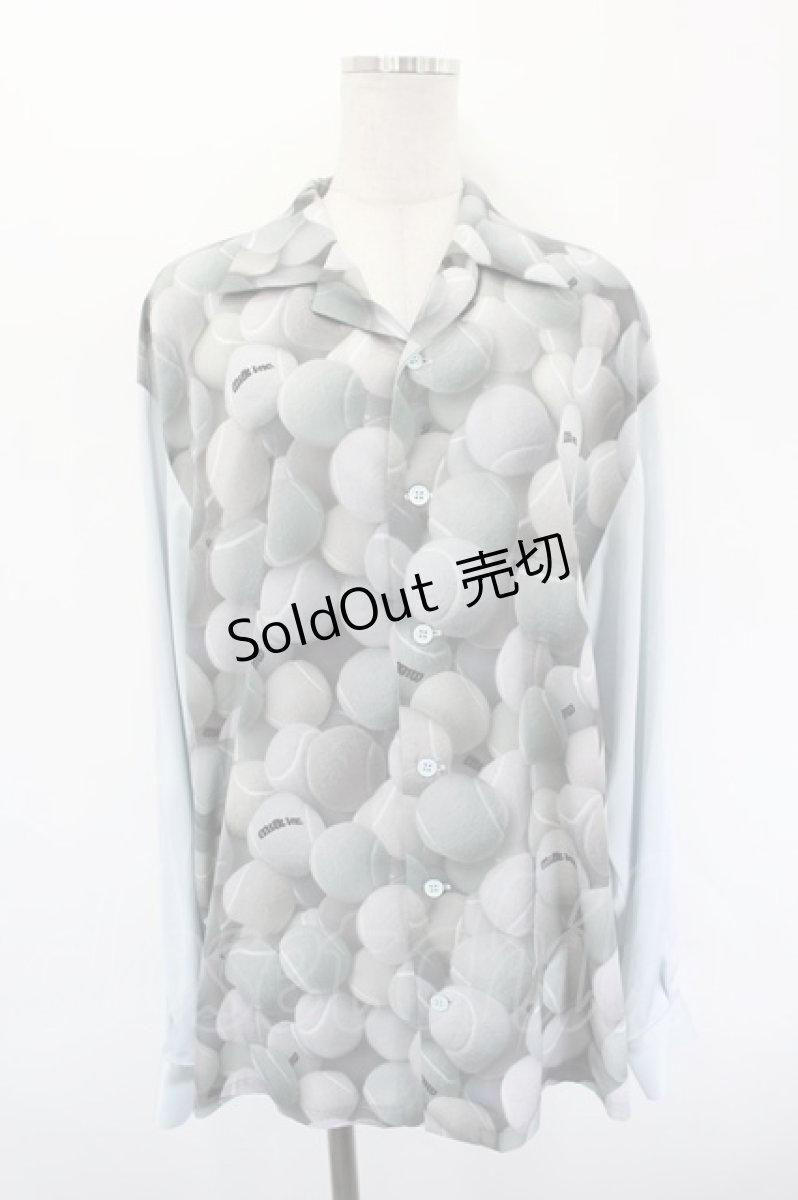 画像1: MILKBOY / TENNIS BOY SHIRTS  グレー I-26-09-08-019-MB-BL-SA-ZI (1)