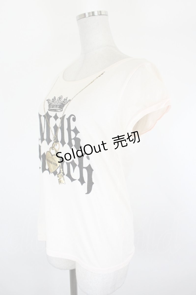 画像2: Banana Fish / ネックレスプリントTシャツ  ピンク I-26-09-11-031-PU-TO-SA-ZI (2)