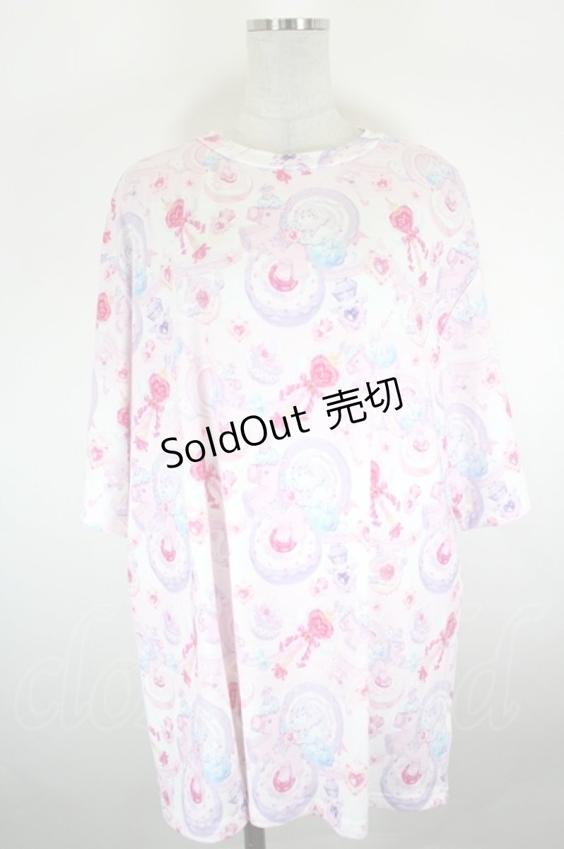 画像1: ACDC RAG / Sweet MagicalユニコーンTシャツ  ピンク I-26-09-11-033-PU-TO-SA-ZI (1)