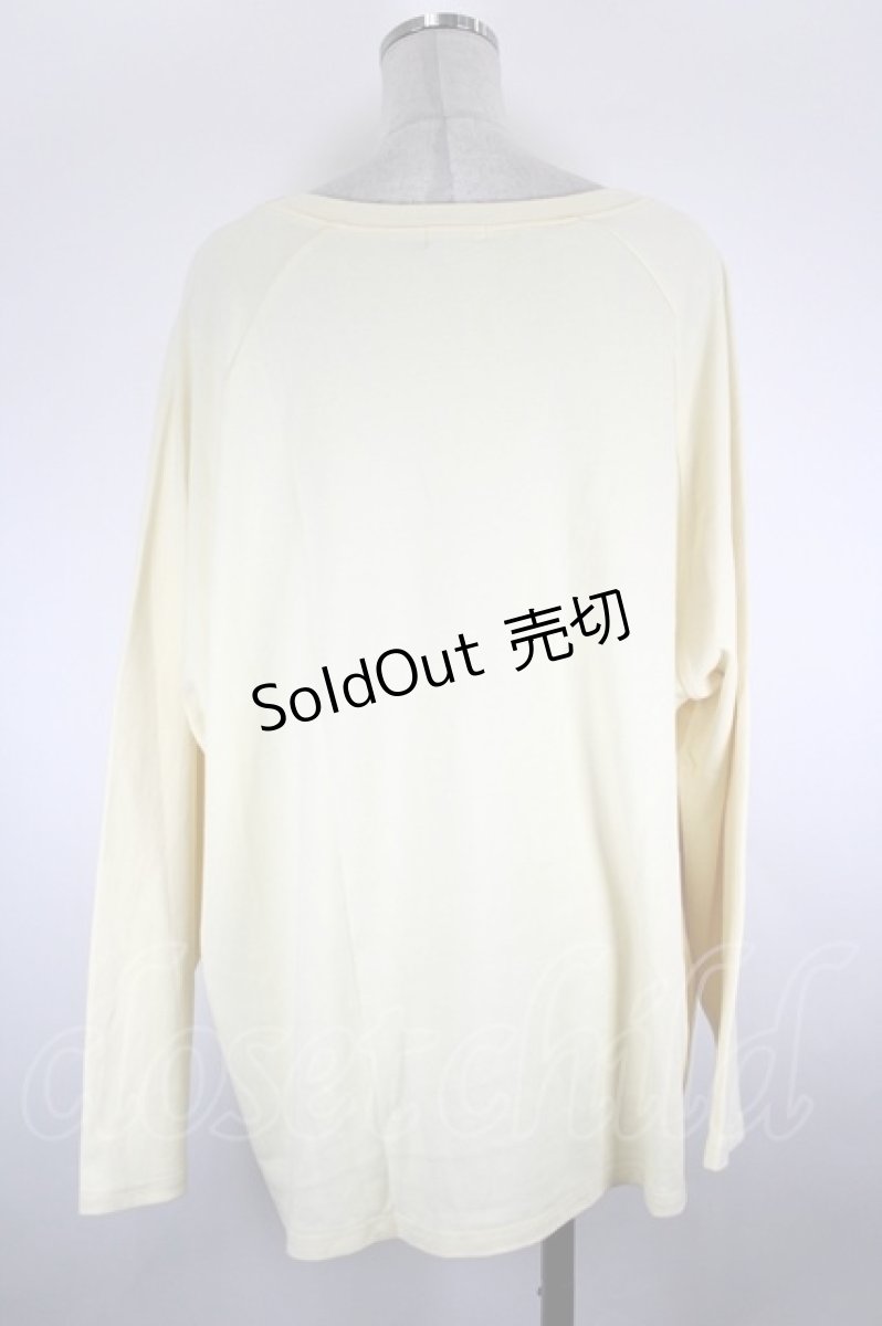 画像4: NieR Clothing / ロゴ刺繍カットソー  イエローＸ白 I-26-09-11-042-PU-TO-SA-ZI (4)