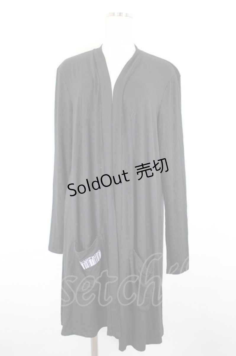 画像1: NieR Clothing / ロングカーディガン  黒 I-26-09-11-045-PU-TO-SA-ZI (1)
