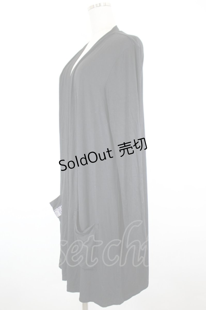 画像3: NieR Clothing / ロングカーディガン  黒 I-26-09-11-045-PU-TO-SA-ZI (3)