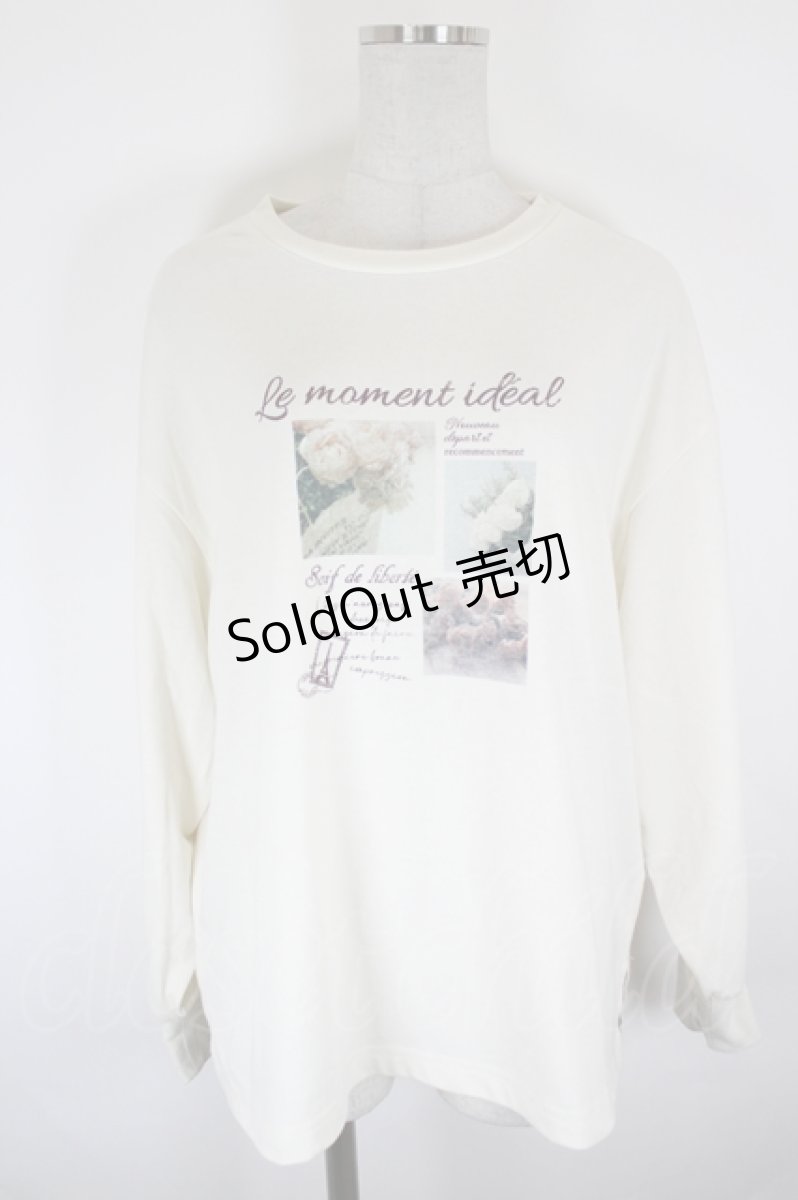 画像1: axes femme / アソートデザインＴシャツ  アイボリー I-26-09-11-011-AX-TO-SA-ZI (1)
