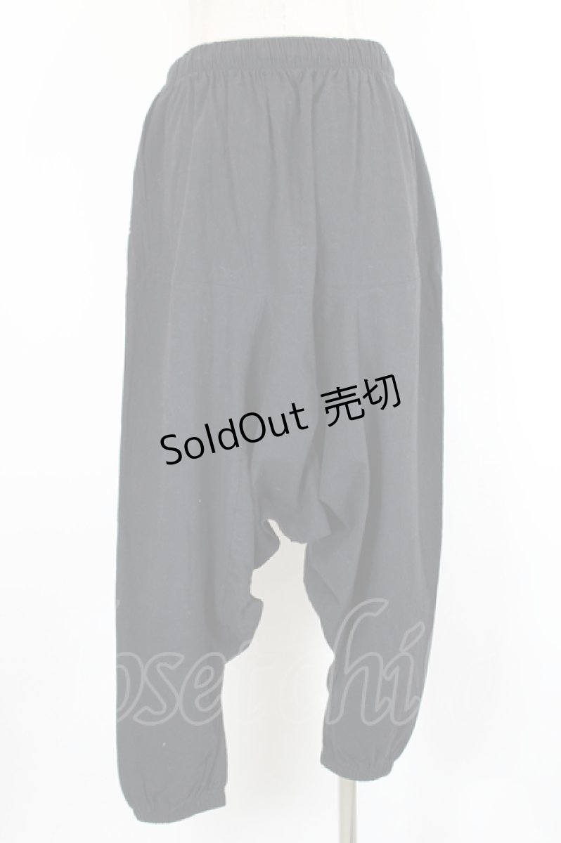画像2: NieR Clothing / サルエルパンツ  黒Ｘグレー I-26-09-11-109-PU-PA-SA-ZI (2)