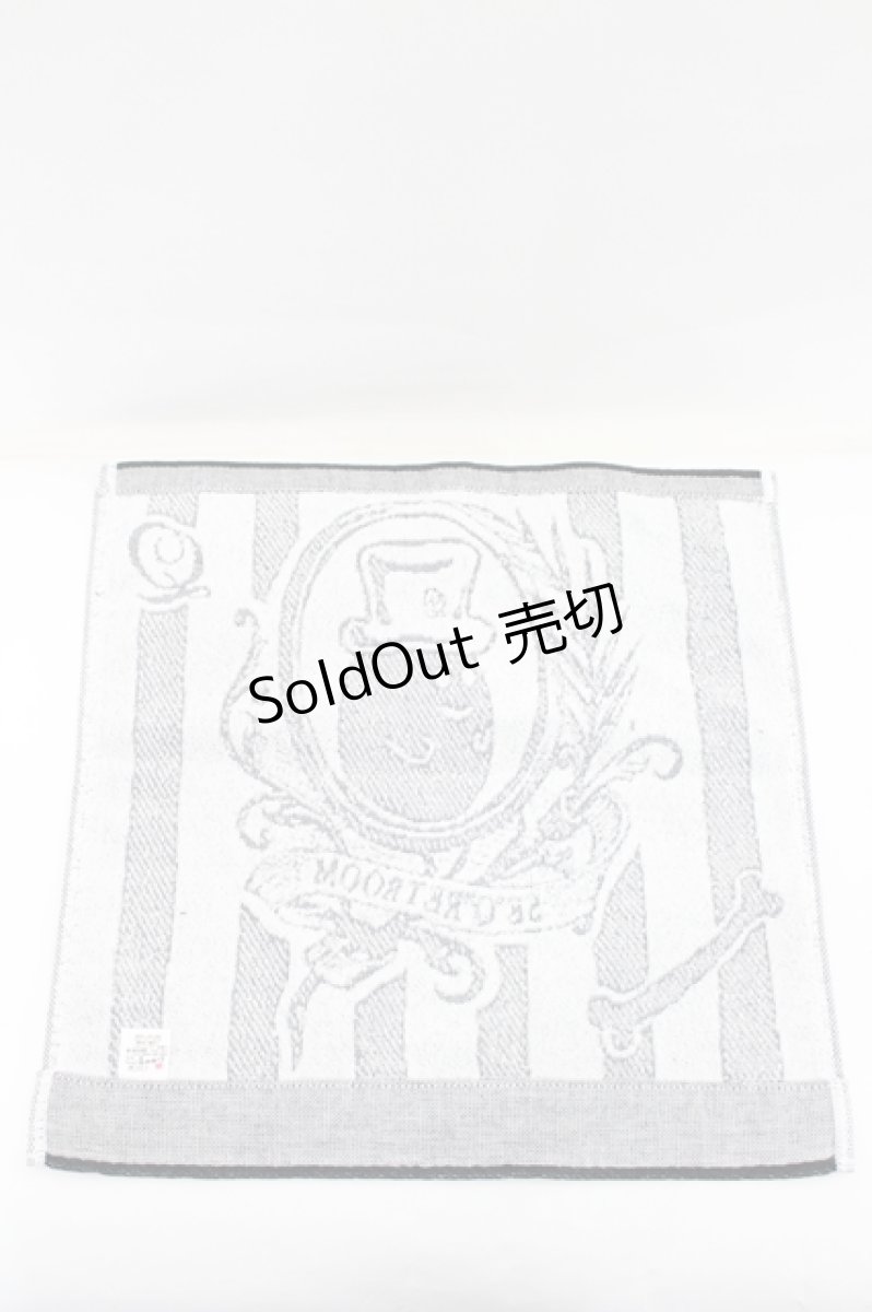 画像2: Q-pot. / GHOSTハンドタオル  黒Ｘ白 I-26-09-11-136-QP-ZA-SA-ZI (2)