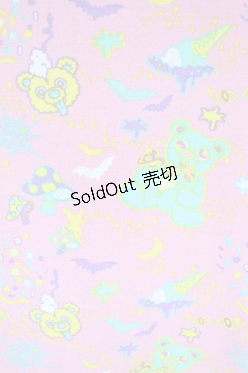 画像4: 6％DOKIDOKI / くま総柄半袖カットソー  ピンク I-26-09-11-029-LO-TO-SA-ZI (4)