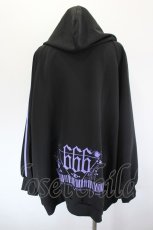 画像2: Deorart / 666プリントジャージパーカー  黒Ｘ紫 I-26-09-15-029-PU-TO-SA-ZI (2)