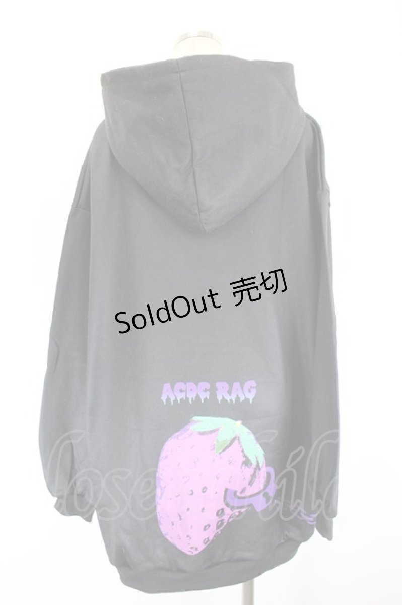 画像3: ACDC RAG / Neroパーカー  黒Ｘ濃ピンク I-26-09-15-031-PU-BL-SA-ZI (3)