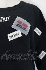 画像4: PINK HOUSE / ロゴワッペンスウェット  黒Ｘ白 I-26-09-15-049-LO-TO-SA-ZI (4)