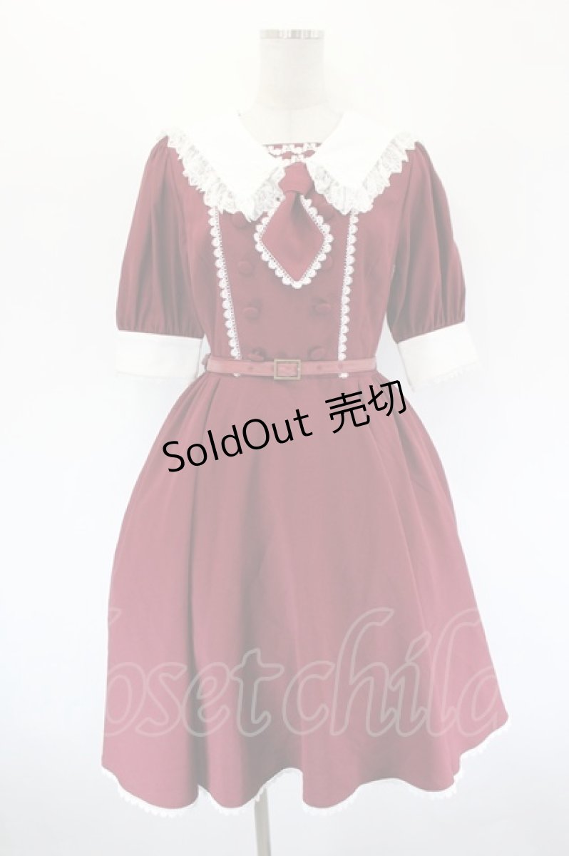 画像1: Vallee lys / Sailor Waltz Dress F ボルドー I-26-09-15-069-GO-OP-TE-ZI (1)
