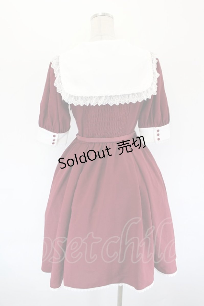 画像3: Vallee lys / Sailor Waltz Dress F ボルドー I-26-09-15-069-GO-OP-TE-ZI (3)