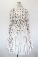 画像1: ATELIER PIERROT / Rosy Bouquet Dress  ライトグレー I-26-09-15-070-EL-OP-TE-ZI (1)