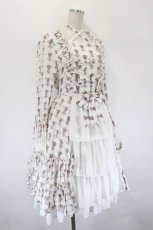 画像4: ATELIER PIERROT / Rosy Bouquet Dress  ライトグレー I-26-09-15-070-EL-OP-TE-ZI (4)
