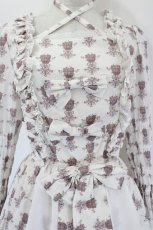 画像5: ATELIER PIERROT / Rosy Bouquet Dress  ライトグレー I-26-09-15-070-EL-OP-TE-ZI (5)