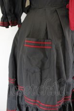 画像6: metamorphose / 刺繍入りセーラーワンピース 1 黒×えんじ I-26-09-15-074-ME-OP-TE-ZI (6)