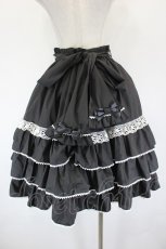 画像3: metamorphose / Dress up はしごレースハイウエストスカート 1 黒×白 I-26-09-15-080-ME-SK-TE-ZI (3)