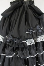 画像4: metamorphose / Dress up はしごレースハイウエストスカート 1 黒×白 I-26-09-15-080-ME-SK-TE-ZI (4)