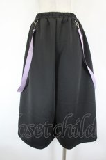 画像2: ACDC RAG /OODネロジャージ8分パンツ  黒Ｘ紫 I-26-09-15-096-PU-PA-SA-ZI (2)