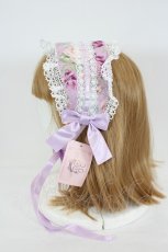 画像3: metamorphose / はしごレースリボン花柄ヘッドドレス  ラベンダー I-26-09-15-119-ME-AC-SA-ZI (3)