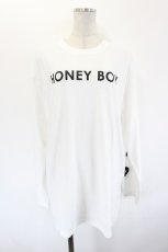 画像1: Honey Cinnamon / Honey Boyプリントカットソー  白Ｘ黒 I-26-09-15-021-LO-TO-SA-ZI (1)