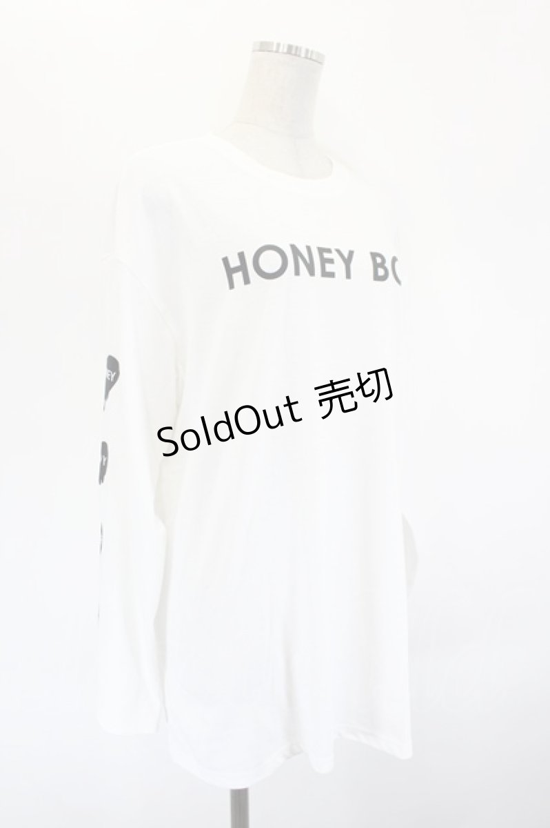 画像3: Honey Cinnamon / Honey Boyプリントカットソー  白Ｘ黒 I-26-09-15-021-LO-TO-SA-ZI (3)