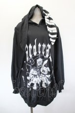 画像1: ACDC RAG / ムーンバニードールズパーカー  黒Ｘ白 I-26-09-15-024-PU-TO-SA-ZI (1)
