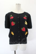 画像1: Katie / FRUITS POP puff cardigan  黒 I-26-09-16-028-LO-TO-TE-ZI (1)