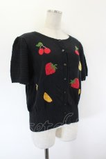 画像3: Katie / FRUITS POP puff cardigan  黒 I-26-09-16-028-LO-TO-TE-ZI (3)