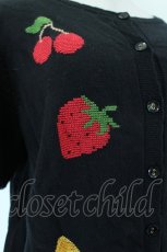 画像4: Katie / FRUITS POP puff cardigan  黒 I-26-09-16-028-LO-TO-TE-ZI (4)