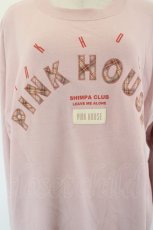 画像4: PINK HOUSE / ロゴプリント＆アップリケ使いトレーナー  ピンク I-26-09-16-032-LO-TO-TE-ZI (4)