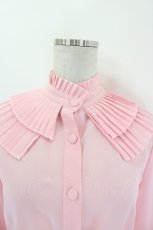 画像4: metamorphose / プリーツ襟ブラウス  ピンク I-26-09-16-005-ME-BL-TE-ZI (4)