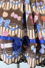 画像6: BABY,THE STARS SHINE BRIGHT / Bon-Bon Chocolat Dance Dance Dance柄カフェミルクジャンパースカート  ブラウンＸ青 I-26-09-16-053-BA-OP-SA-ZI (6)