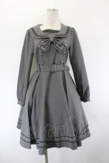 画像1: metamorphose / セーラー長袖ワンピース  グレー I-26-09-16-058-ME-OP-SA-ZI (1)