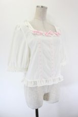画像3: Lolime by mellfy memory / Coquette Ribbon トップス LL 白 I-26-09-16-007-LO-TO-TE-ZI (3)