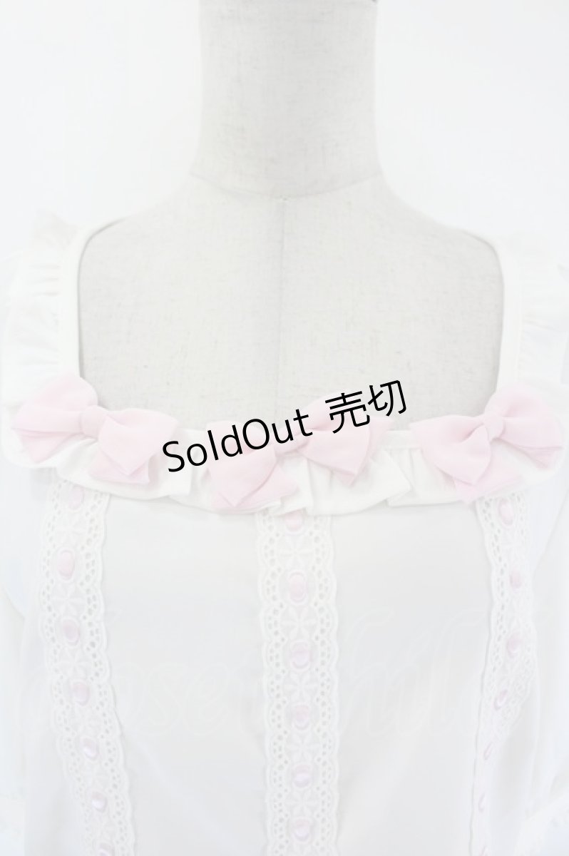 画像4: Lolime by mellfy memory / Coquette Ribbon トップス LL 白 I-26-09-16-007-LO-TO-TE-ZI (4)