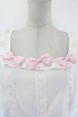 画像4: Lolime by mellfy memory / Coquette Ribbon トップス LL 白 I-26-09-16-007-LO-TO-TE-ZI (4)